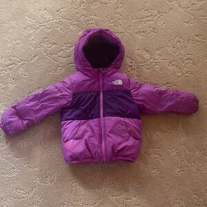 The North Face Two-Tone Purple Hooded Jacket